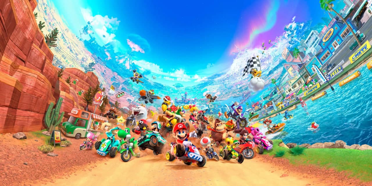 Mario Kart World cover art