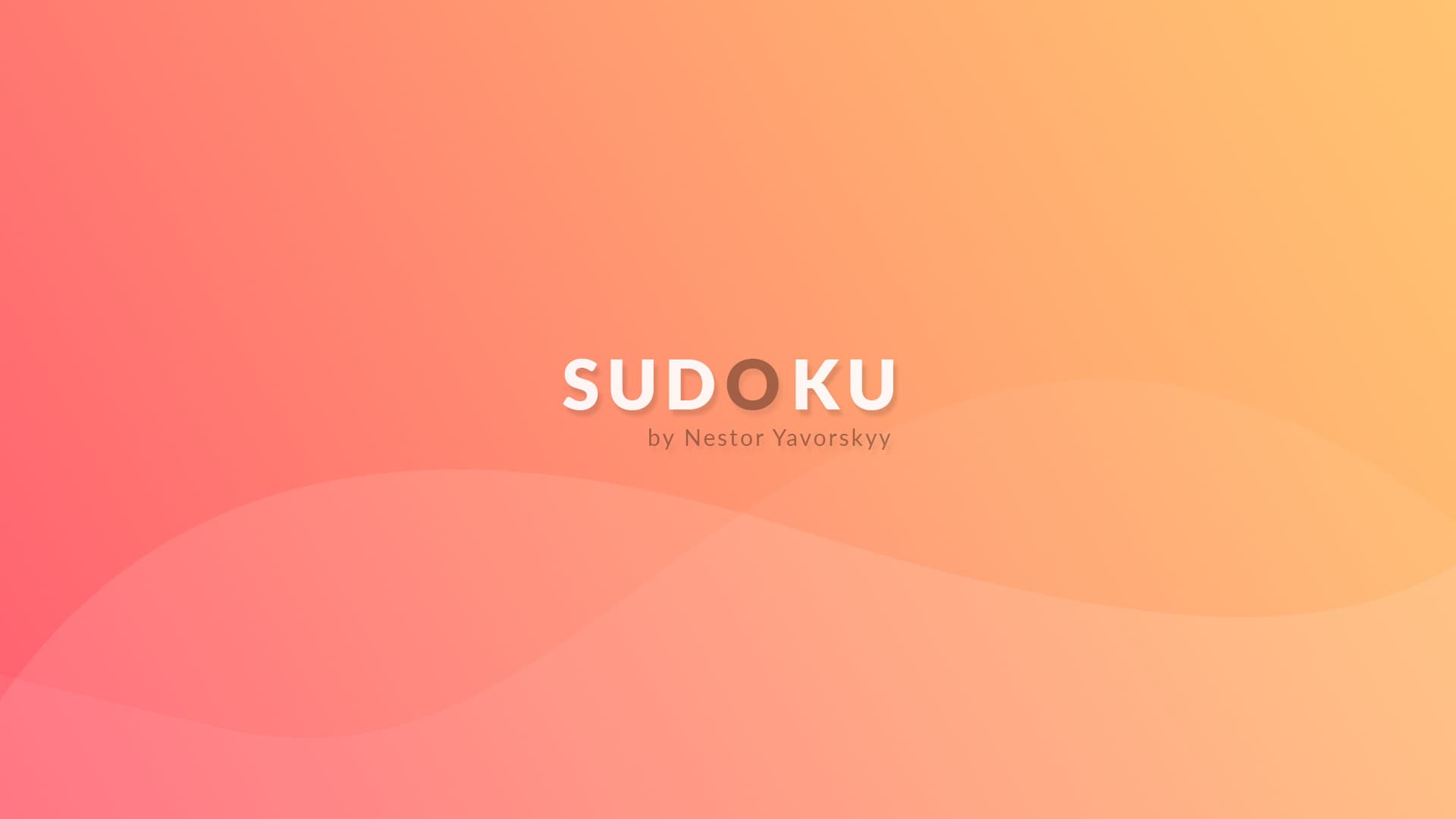 Sudoku by Nestor Yavorskyy
