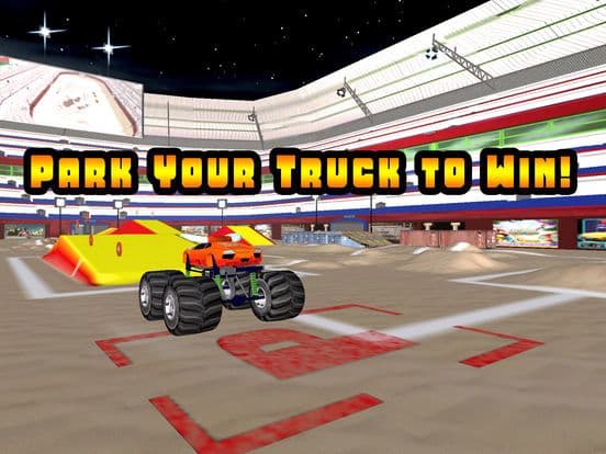 3D Monster Truck Smash Parking - Nitro Car Crush Arena Simulator Game FREE