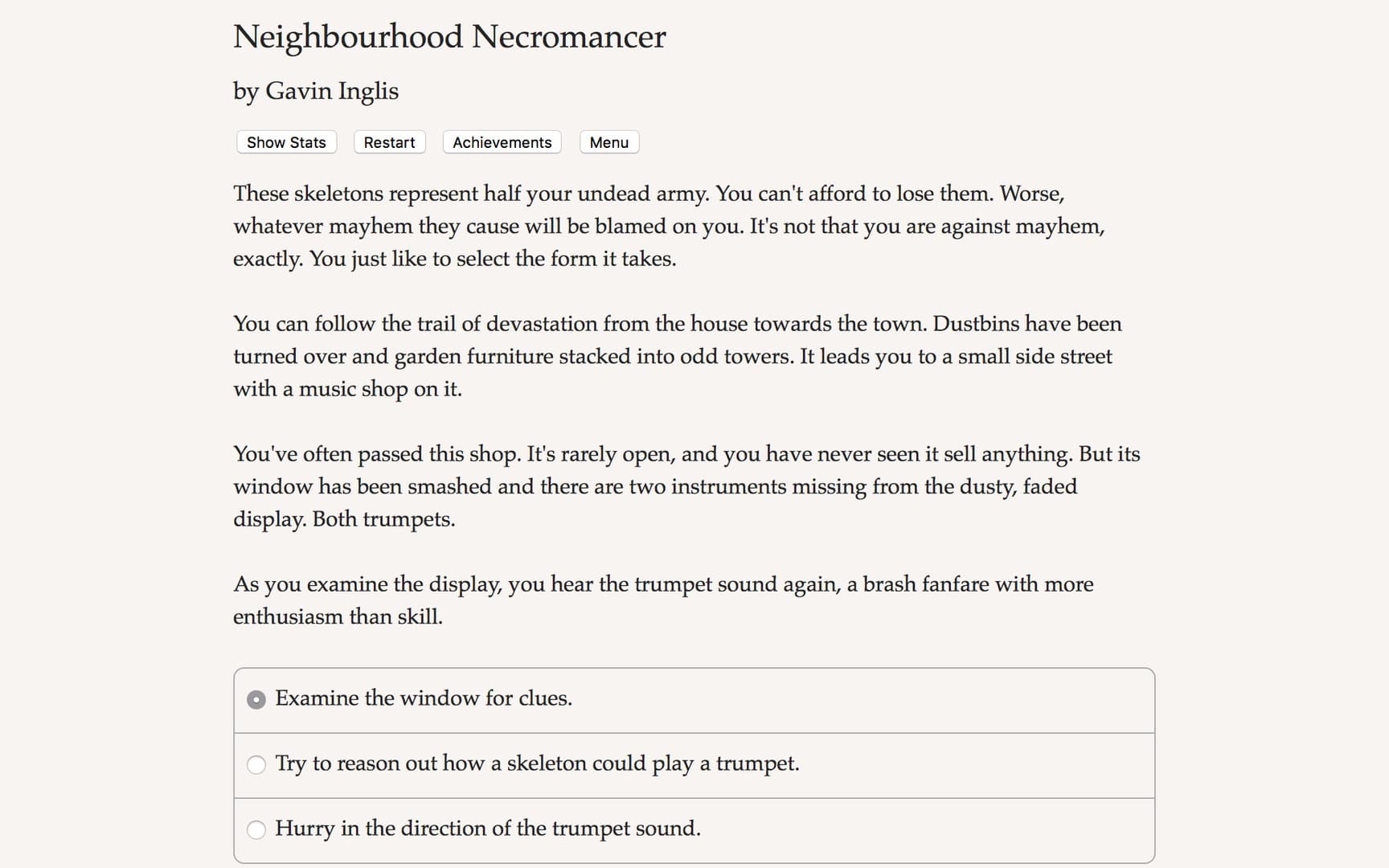 Neighbourhood Necromancer