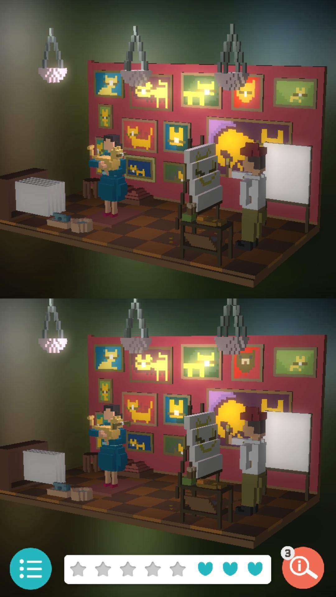 Voxel Art: Spot The Difference