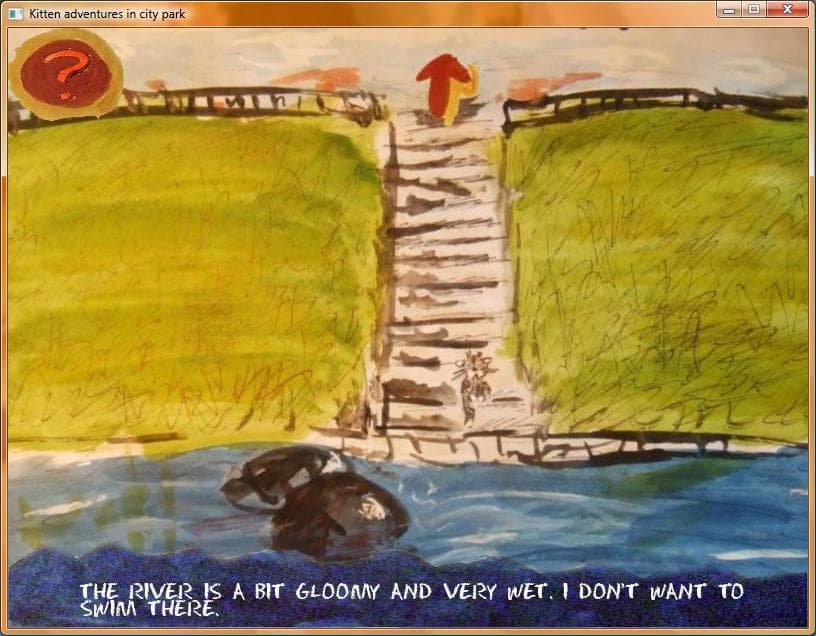 Kitten adventures in city park