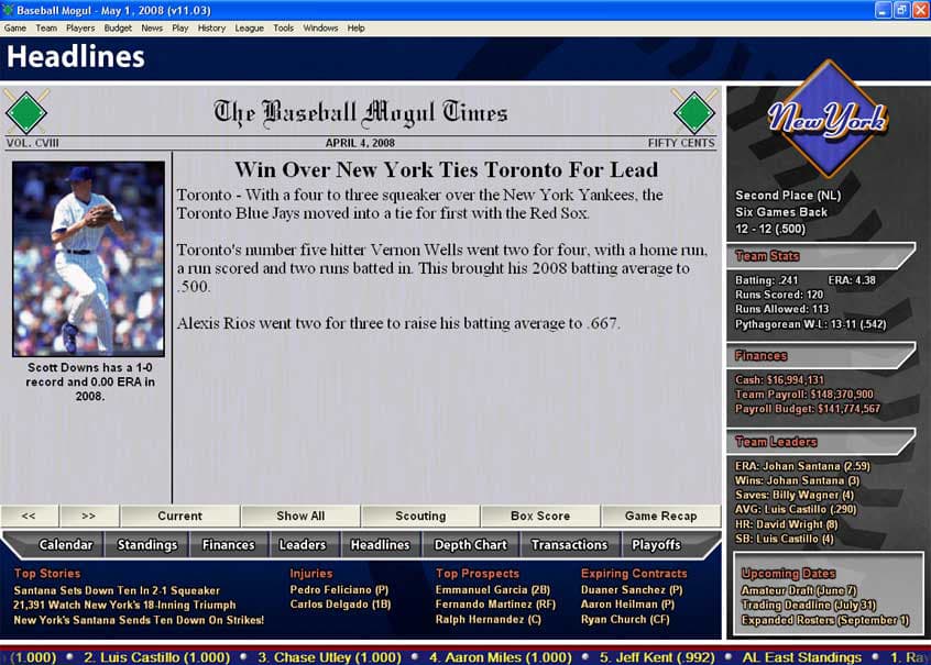 Baseball Mogul 2009