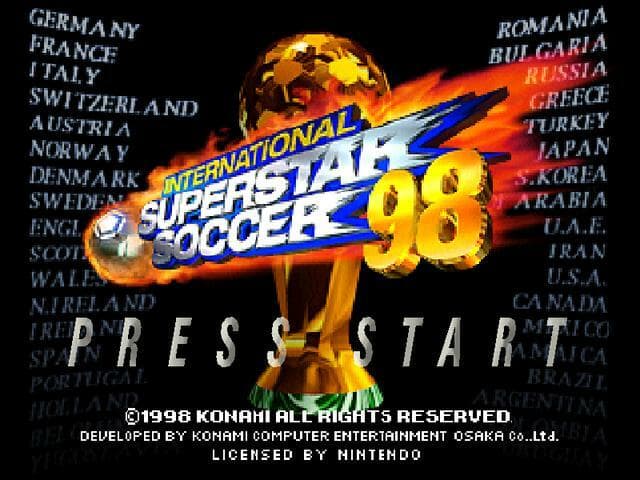 International Superstar Soccer 98 cover art