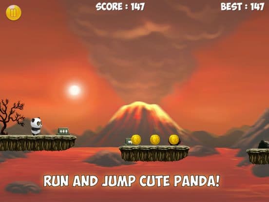 Panda Run Volcano - Planet Earth Day Version