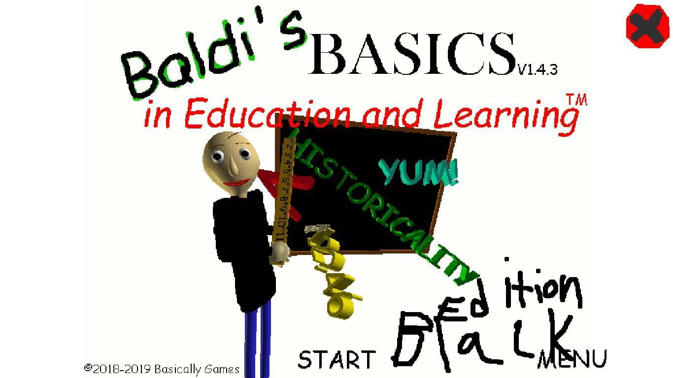 Black Version of Baldis basics