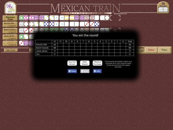 Mexican Train Dominoes
