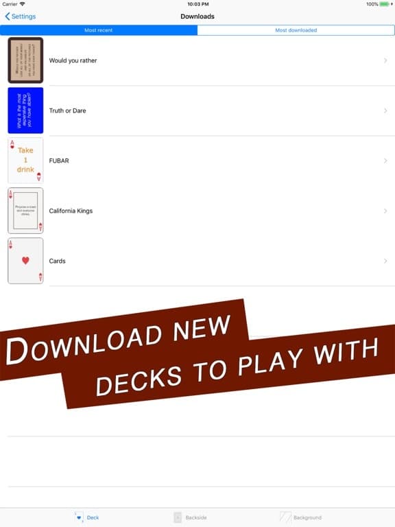 Draw a Card Deck