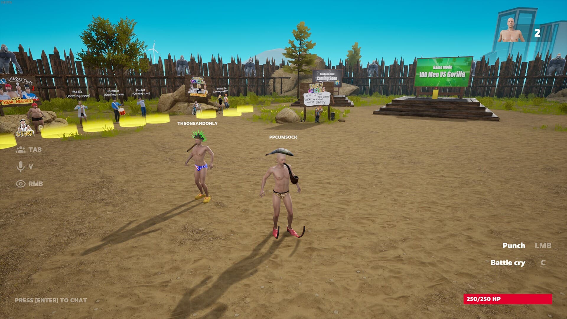 100 Men vs 1 Gorilla