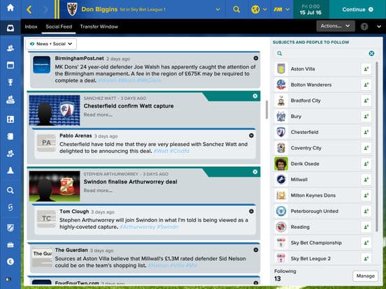 Football Manager Touch 2017 cover art