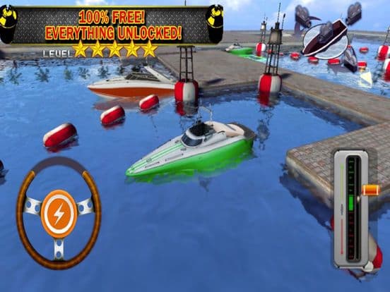 Ace 3D Boat Parking Speedboat Driving Simulator