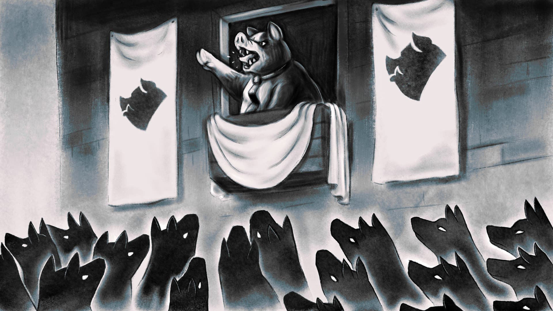 Orwell's Animal Farm cover art