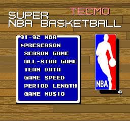 Tecmo Super NBA Basketball cover art