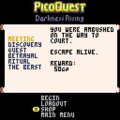 PicoQuest: Darkness Rising cover art