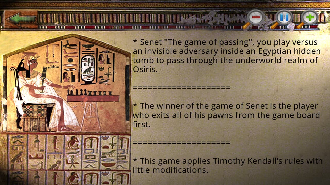 Egyptian Senet cover art